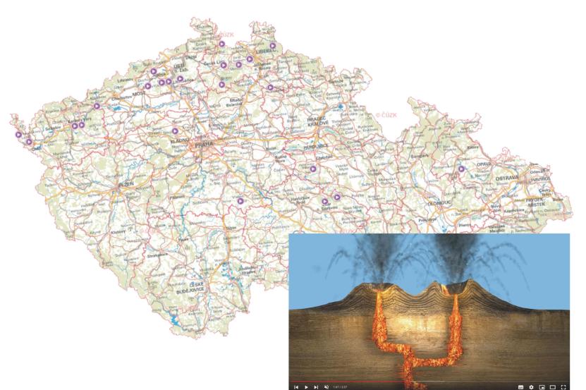 Přehled lokalit s animací jejich vývoje