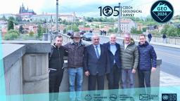 Ředitel ČGS Zdeňek Venera s gruzínskou delegací