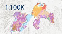 Geoscience Maps of Ethiopia (Gamo, Gedeo, Sidama), 1:100K