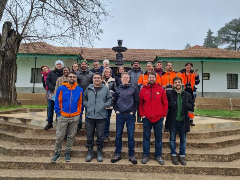 terénní exkurse organizovaná těžební společností Tharsis Mining group do těžtebního regionu Corta Filón (Norte, Centro, Sur)