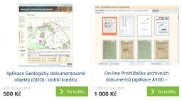 Prodej přístupu k datům přes e-shop