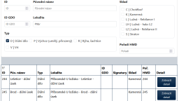 Vyhledávací aplikace pro hmotnou dokumentaci