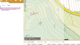 Odkaz do detailního záznamu o hmotné dokumentaci v mapové aplikaci