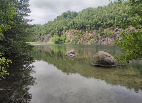 Opuštěný lom Grenzland 