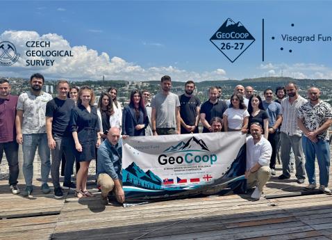 Společná fotka po úvodním workshopu pře expedici do Gruzie v rámci projektu V4 - GeoCoop 2026
